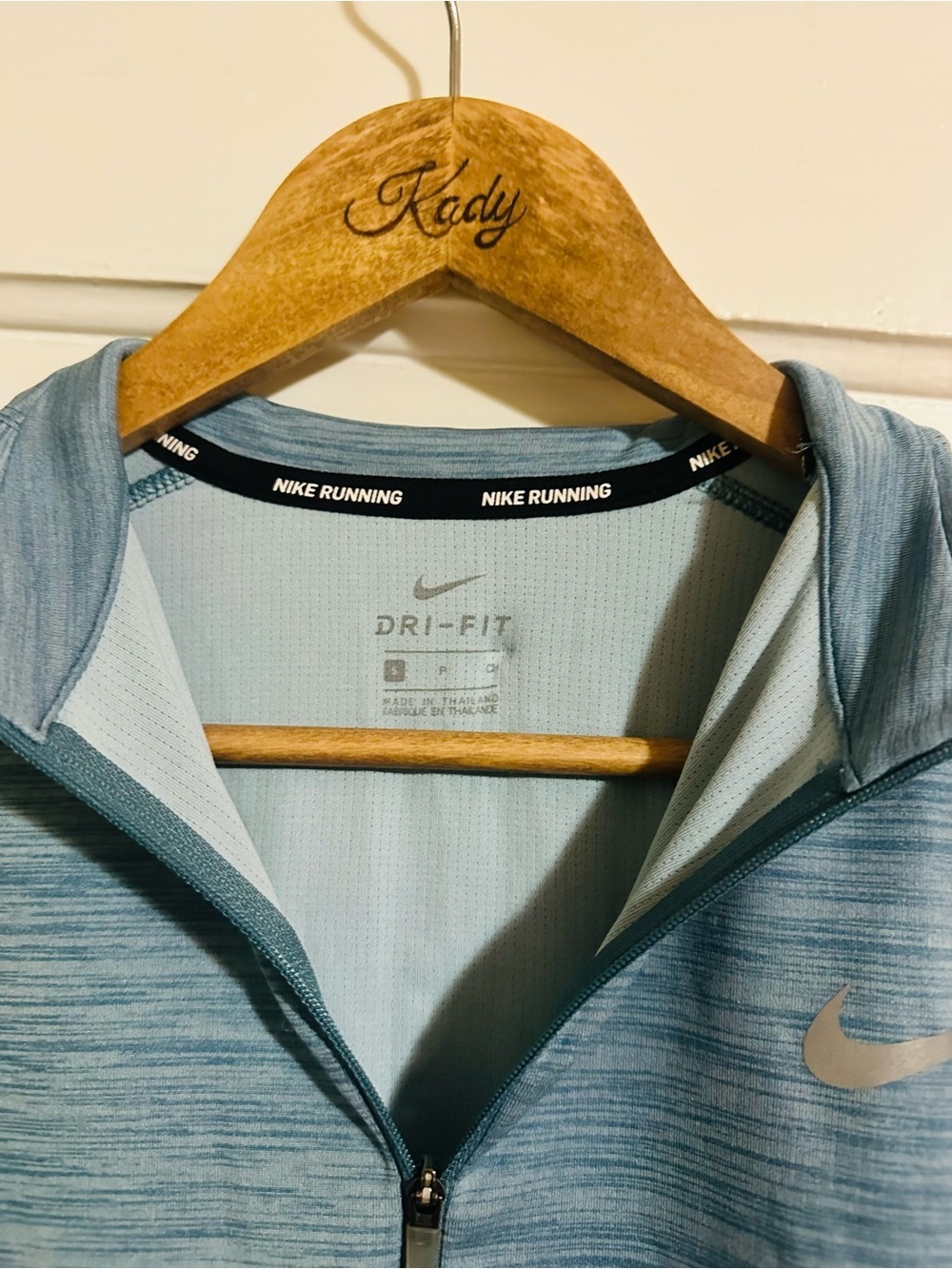 Nike Dri-FIT Quarter Zip Pullover Jacket Women’s Small Teal Heather - Picture 3 of 6